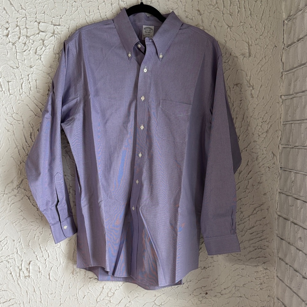 Brooks Brothers Lavender Dress Shirt 100% Cotton